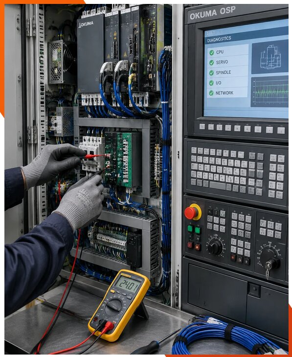 Ремонт систем ЧПУ Okuma OSP в Партизанске